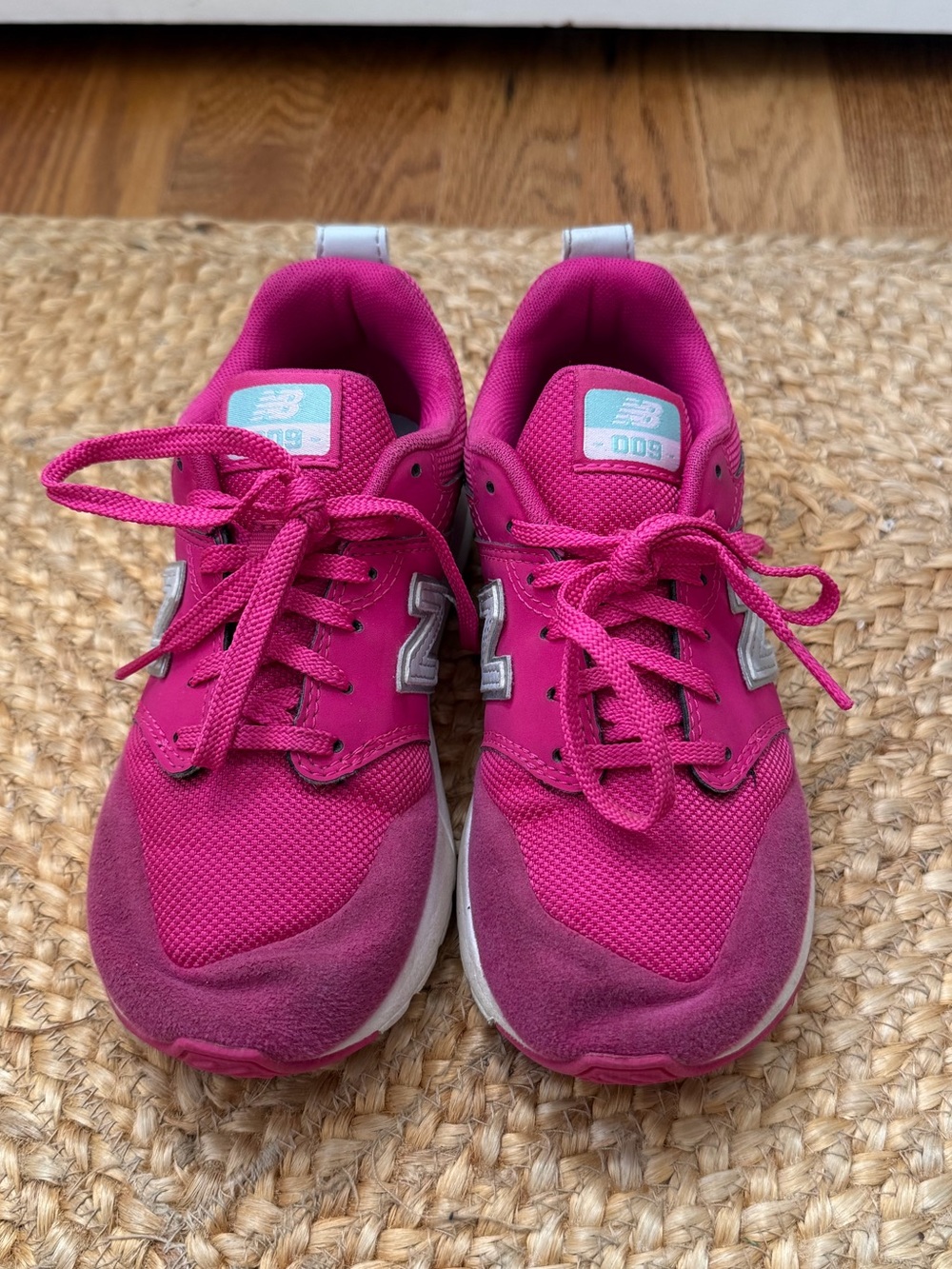 New Balance Kids Bright Pink Athletic Sneakers